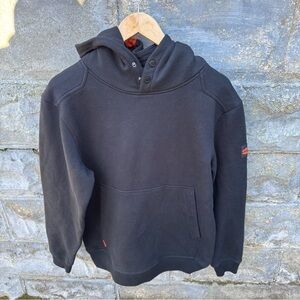 Brunt The Shevlin Hoodie Mens Medium Black Heavyweight Work Sweatshirt